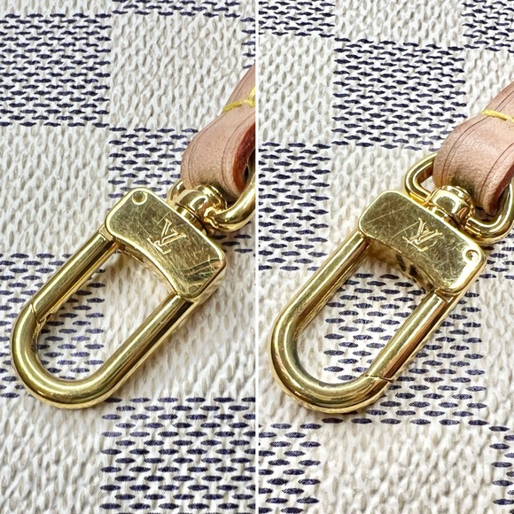 Louis Vuitton Damier Azur Neverfull MM Pouch, Rose Ballerine Pink Interior, COA - Picture 13 of 15